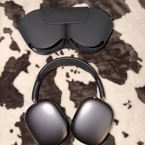 Apple AirPods Max in Space Gray with Matching Case